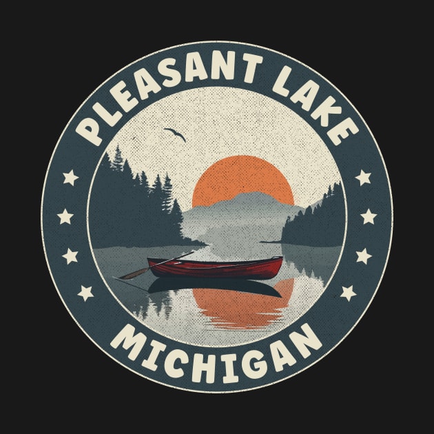 Pleasant Lake Michigan Sunset by turtlestart