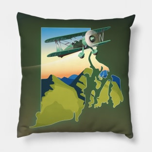 Rhode Island USA map Pillow