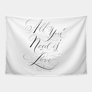 Love quote. All you need is love. Tapestry