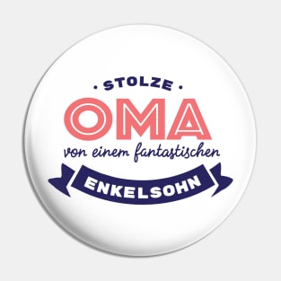 Stolze Oma von einem fantastischen Enkelsohn Pin