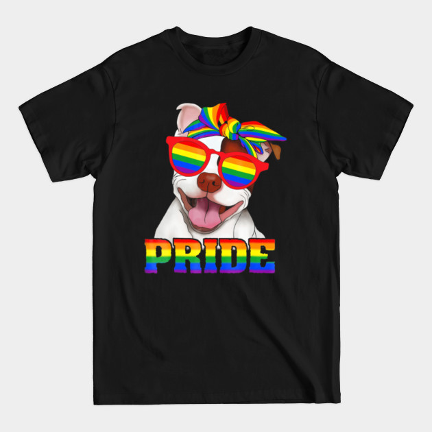 PIT BULL PRIDE gay pridefor men women - Pit Bull Pride Gay Pride - T-Shirt