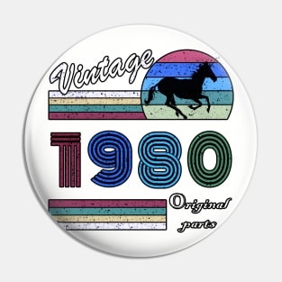 40 Years Old - Made in 1980 - 40th Birthday Men Women Pin