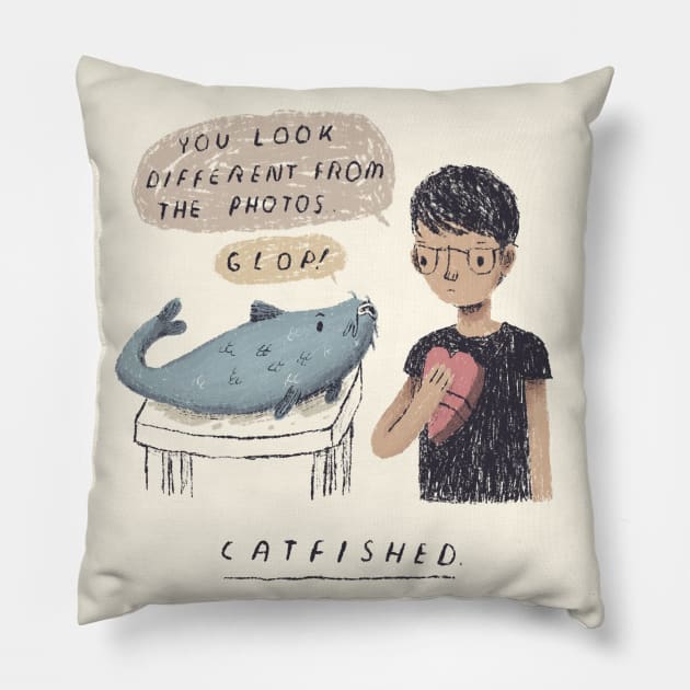 catfished Pillow by Louisros