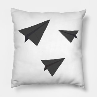 Paper Planes Sticker Pack Gray Pillow