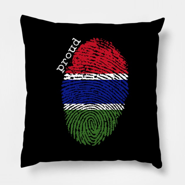 Gambia flag Pillow by Shopx