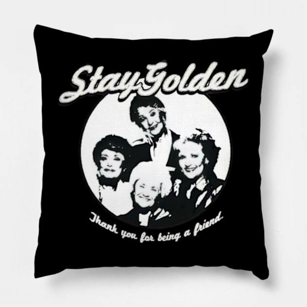 Golden girls t-shirt Pillow by Hitamshop