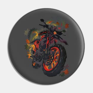 Traditional Monster Bike Pin