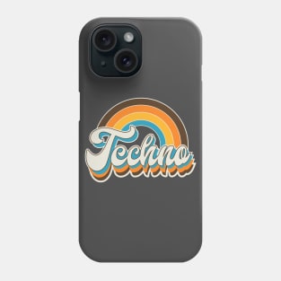 Techno Rave Music Retro EDM Vintage Style Phone Case