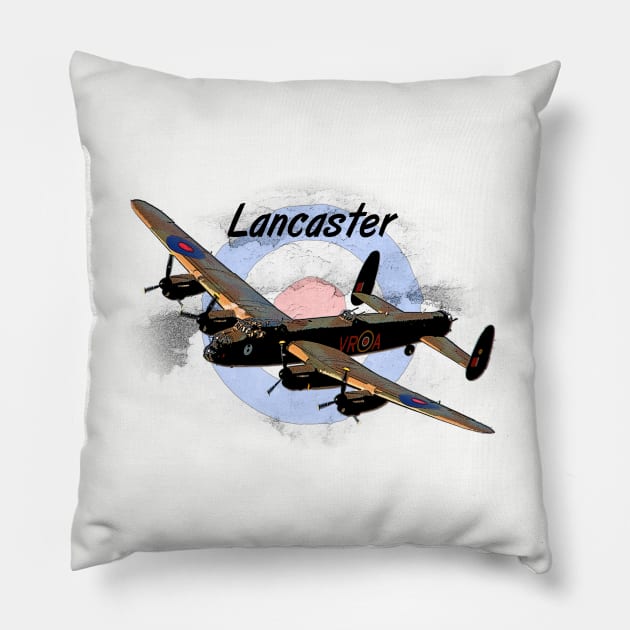 Lancaster Bomber Pillow by CoolCarVideos