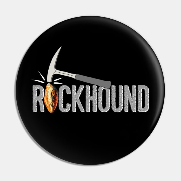 Rockhound Rock Pick Geology Hammer Rockhounding Gift Pin by Laura Rucker