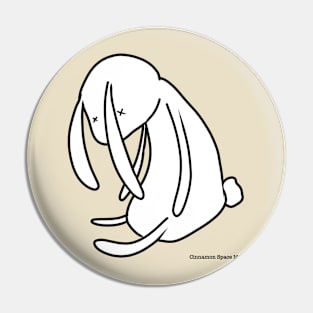 Sad Bunny Pin