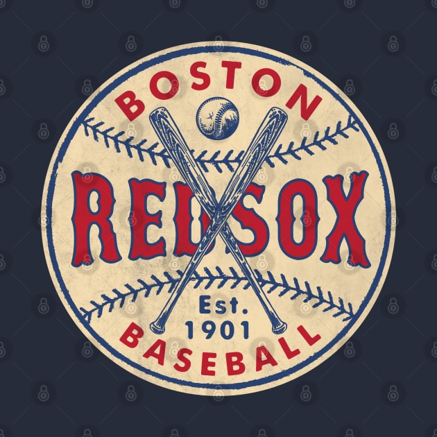 Throwback Red Sox by Buck Tee by Buck Tee