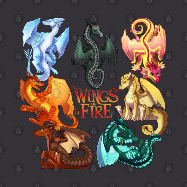 Wings of Fire: Jade Winglet Dragonets (with Logo) by Biohazardia