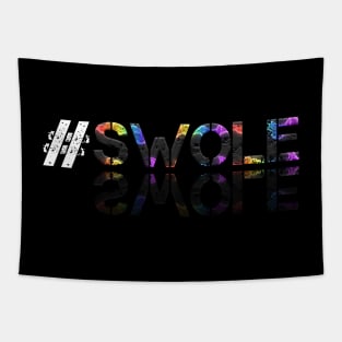 Hashtag Swole - Fitness Lifestyle - Motivational Saying Tapestry