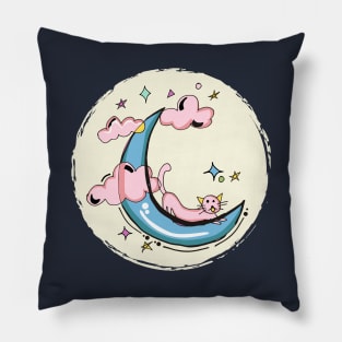 Moon and Cat Pillow