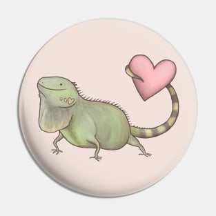 Iguana Love You Pin