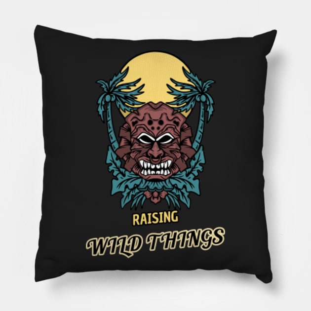 Raising wild things Pillow by MayaMay