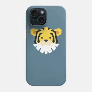 Geometric trendy flat style tiger design Phone Case