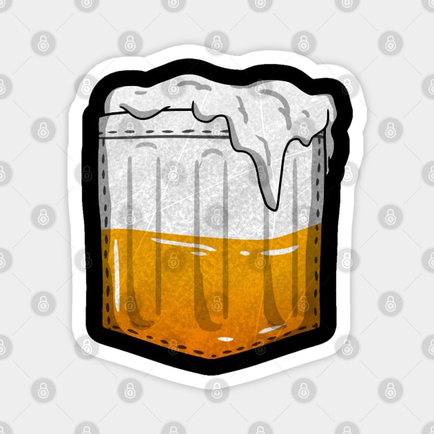 Beer Lover gift for all the beer lovers who want to show their love for beer Magnet by A Comic Wizard