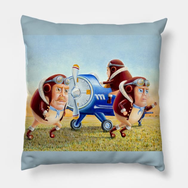 Scrambled Eggs.....Miming Egg Series Pillow by RealZeal