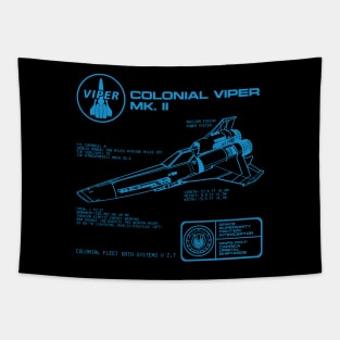 Colonial Viper MK II Specs Tapestry