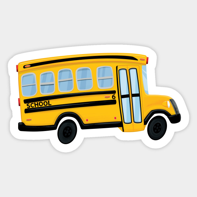 Cute School Bus  Design Cute School Bus  Sticker  TeePublic