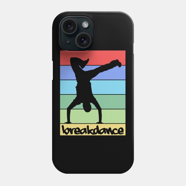 Retro Breakdancing B-Boy Dance Breakdance Phone Case by funkyteesfunny