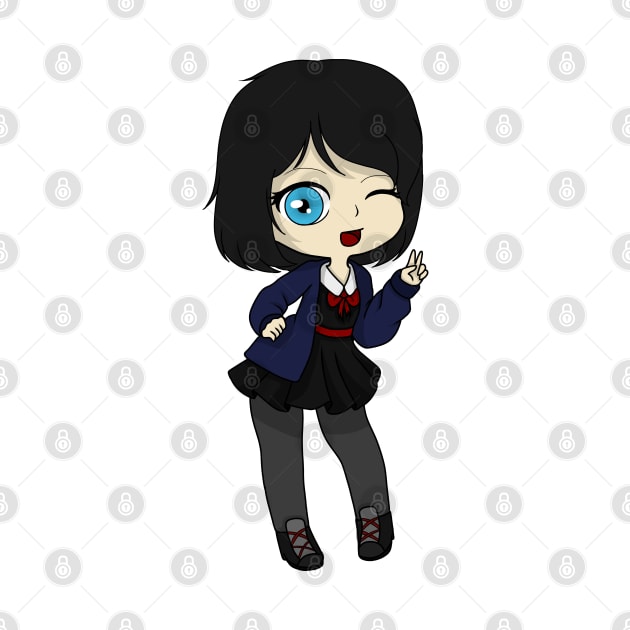 gacha school girl by LillyTheChibi