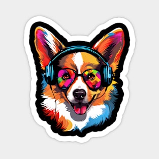 Music Corgi Magnet