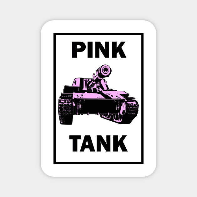 PINK TANK Magnet by JillKoy