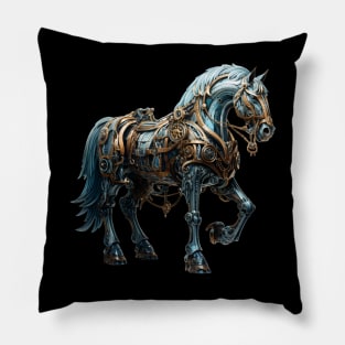 Steampunk Horse Animals Pillow