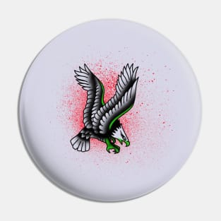 Eagle traditional style Pin