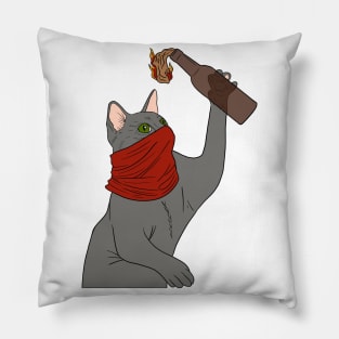 Riot cat Pillow