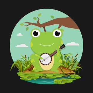 Kawaii Banjo Frog T-Shirt