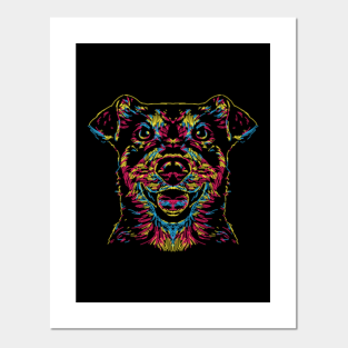 Colorful Dog Posters And Art Prints Teepublic