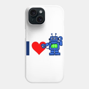 I Heart Robot, Robot Listen to Heart Phone Case