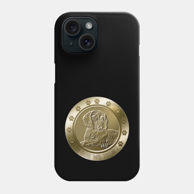 Dachshund Doxie Coin Funny Crypto Cryptocurrency Phone Case by JollyMarten