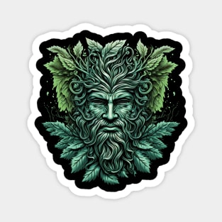 Jack Of The Wood Traditional Pagan Celtic Greenman Magnet