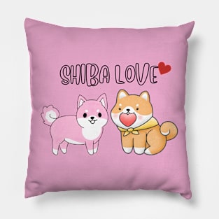 SHIBA LOVE - Valentines Day Pillow