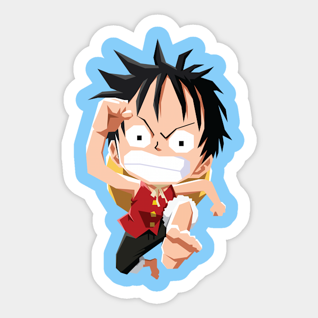 luffy one piece one piece sticker teepublic