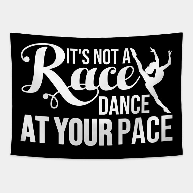 Black Ballerina Run Your Race Tapestry by Melanificent1