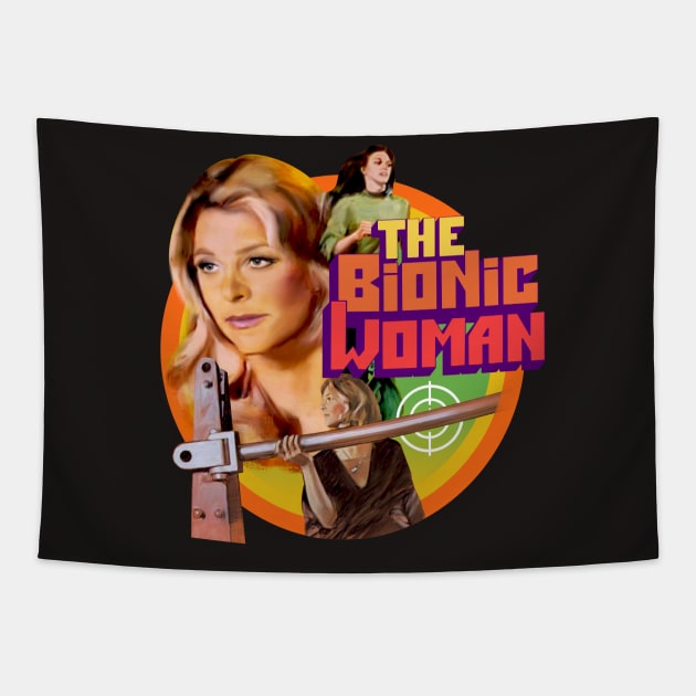 Bionic Woman Tapestry by Trazzo