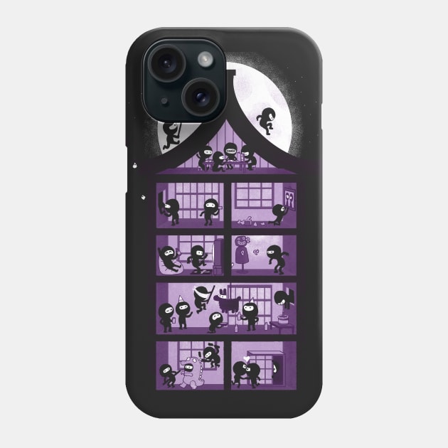 A House Full of Ninjas Phone Case by Queenmob