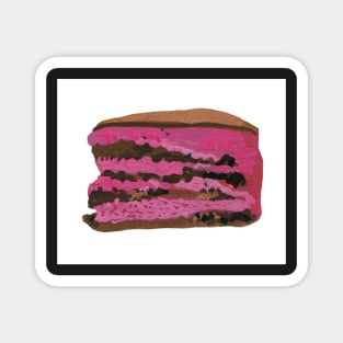 Pink & Chocolate velvet cake Magnet