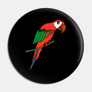 Tropical Parrot Pin