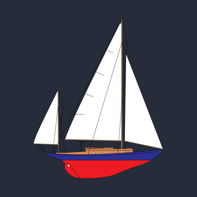 Concordia Yawl Sailboat by CHBB