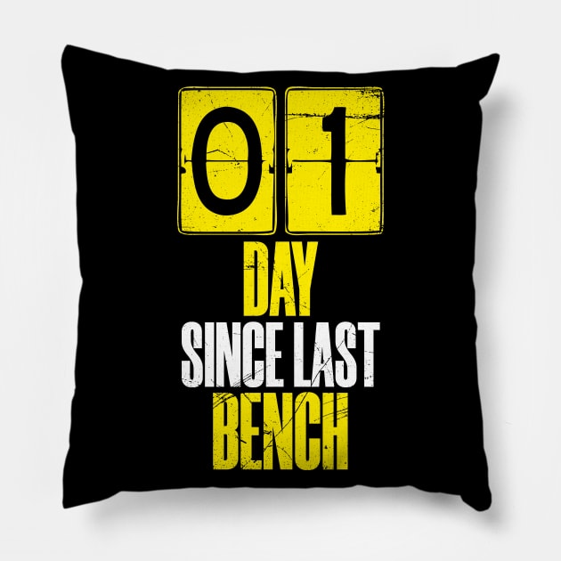 Days Since Last Bench Pillow by bluerockproducts