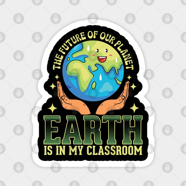 Earth Day Classroom Teacher Planet Protectors Awareness Magnet by JJDezigns