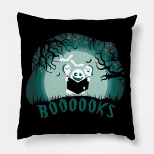 Ghost Book Reading books lover Halloween funny gifts Pillow