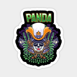 Japanese panda samurai character Magnet